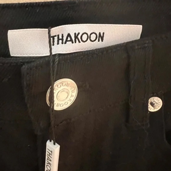 Thakoon Classic Cropped Jean Black Size 0 NWT - Picture 3 of 4